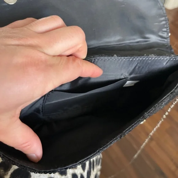 BIJOUX TERNER Sequins Shoulder Strap Evening Dress Purse Bag . - Picture 4 of 8